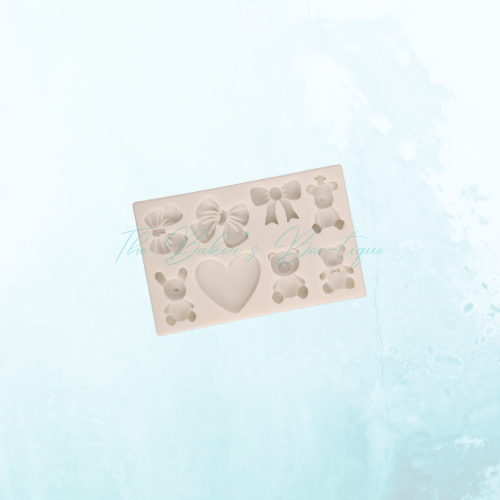 Smile-Teddy Bears, Heart, and Bows