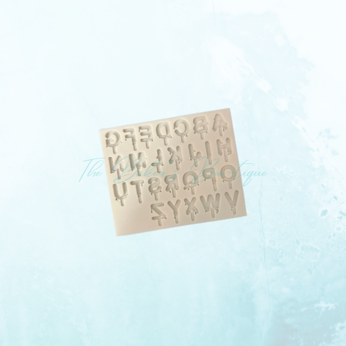 Ice Cream Drip Font Alphabet-Uppercase