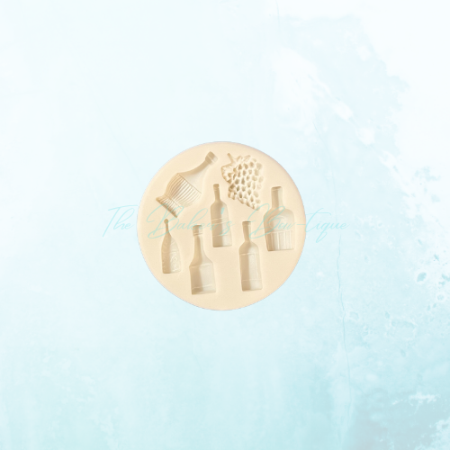 Wine Bottles and Grapes