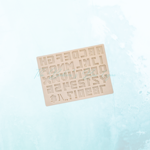 Gamer Font Alphabet-Uppercase