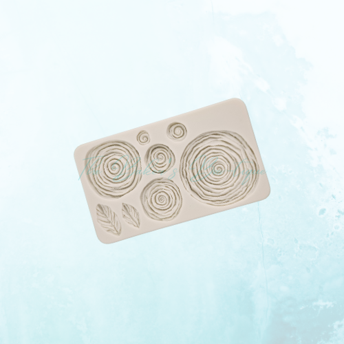Ruffled Roses and Leaves