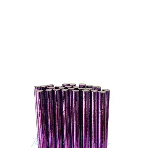 METALLIC PINK Paper Straws
