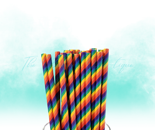 RAINBOW Paper Straws