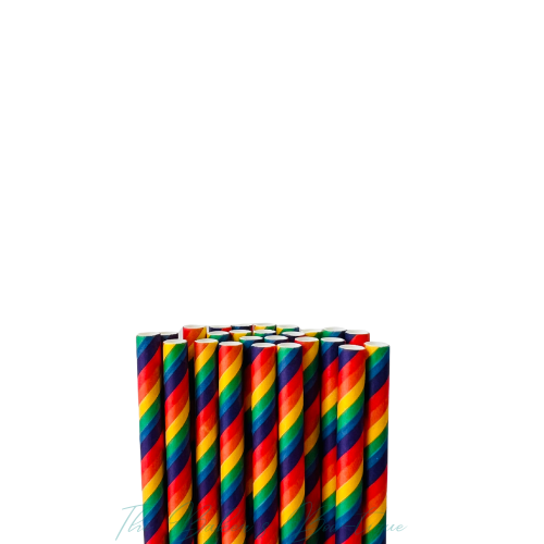 RAINBOW Paper Straws