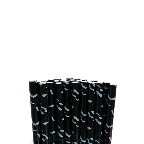 BATS - BLACK #2 Paper Straws