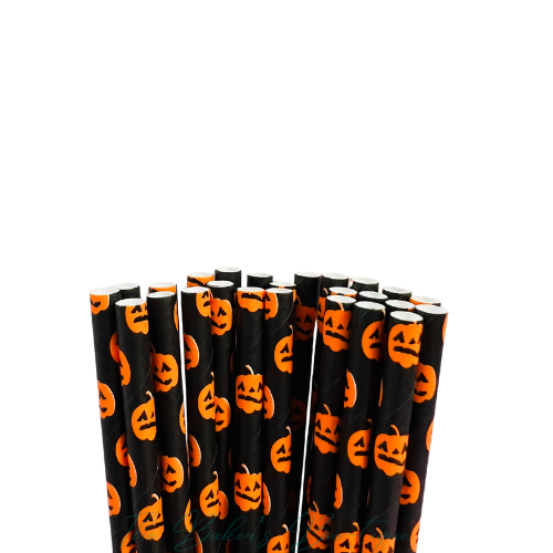 PUMPKINS Paper Straws