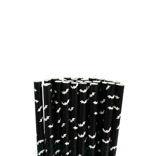 BATS - BLACK #1 Paper Straws