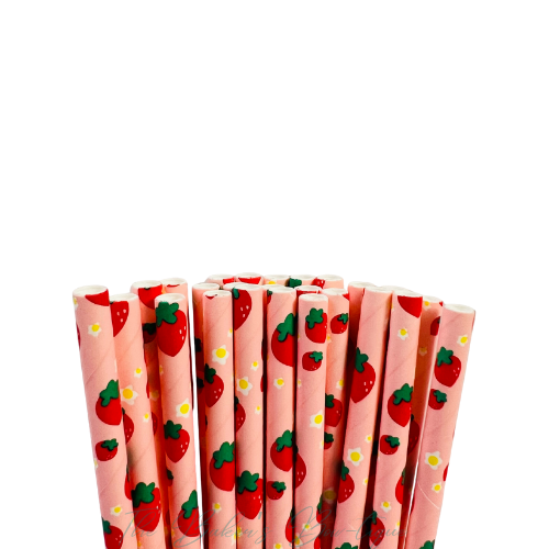 STRAWBERRY Paper Straws