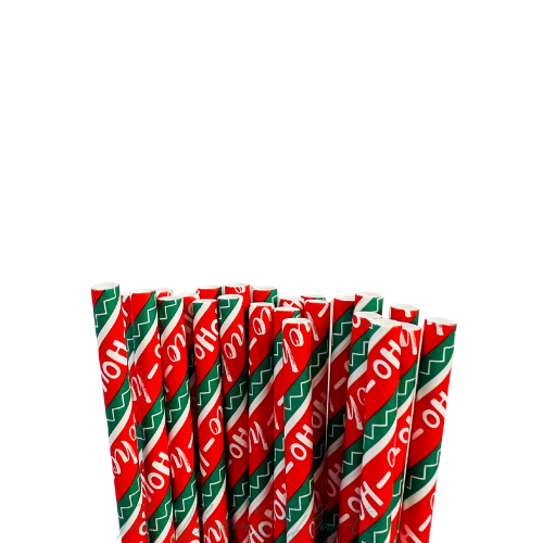 HO HO HO Paper Straws