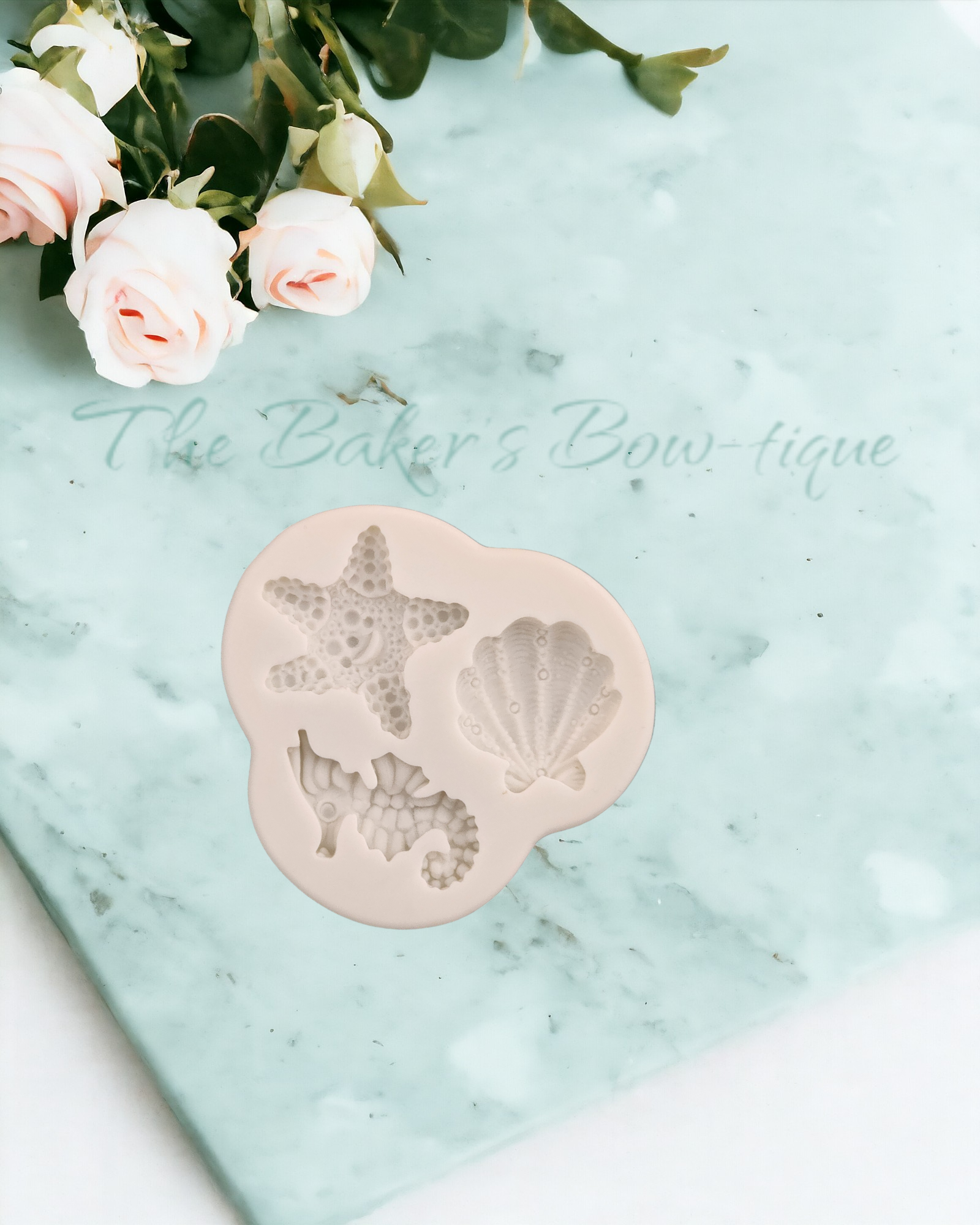 Seahorse and Starfish - The Baker's Bow-tique