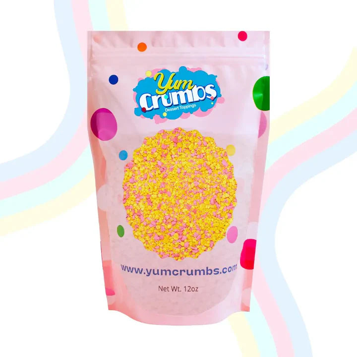 Yum Crumbs Dessert Topping - STRAWBERRY LEMONADE, 12 oz.