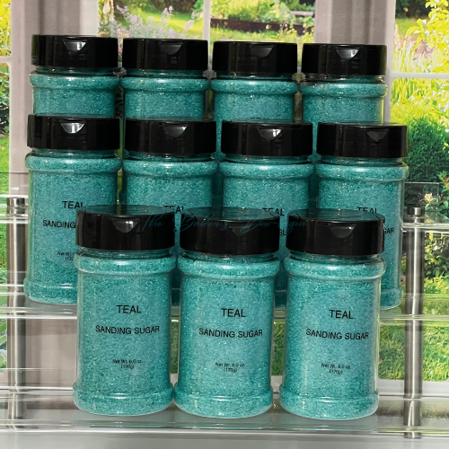 Sanding Sugar - TEAL, 6.0 oz.