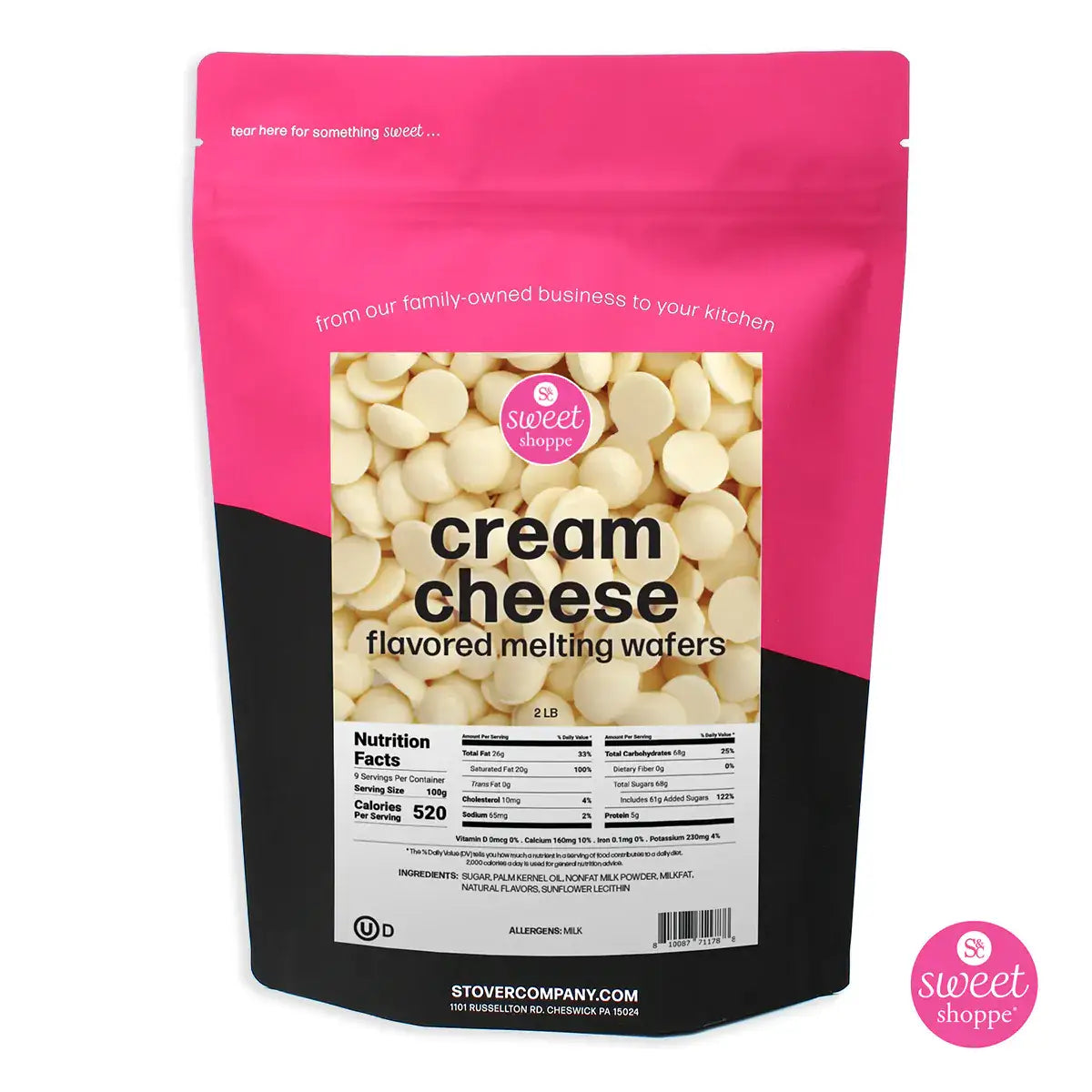 Sweet Shoppe Melting Wafers by Stover & Company - CREAM CHEESE