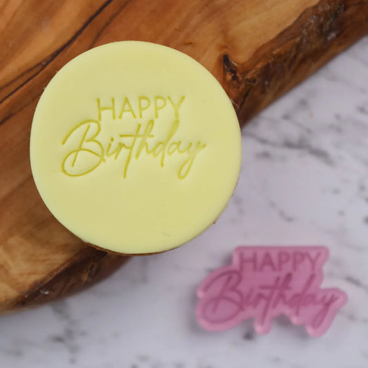 Sweet Stamp - The Amy Jane Collection Signature Embosser - HAPPY BIRTHDAY