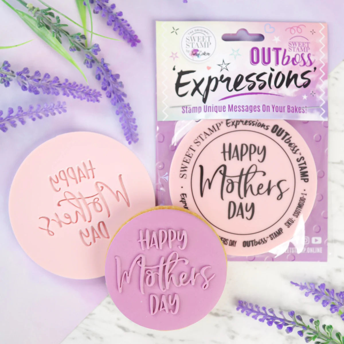 Sweet Stamp OUTboss Expressions - TRENDY HAPPY MOTHER'S DAY, Regular Size